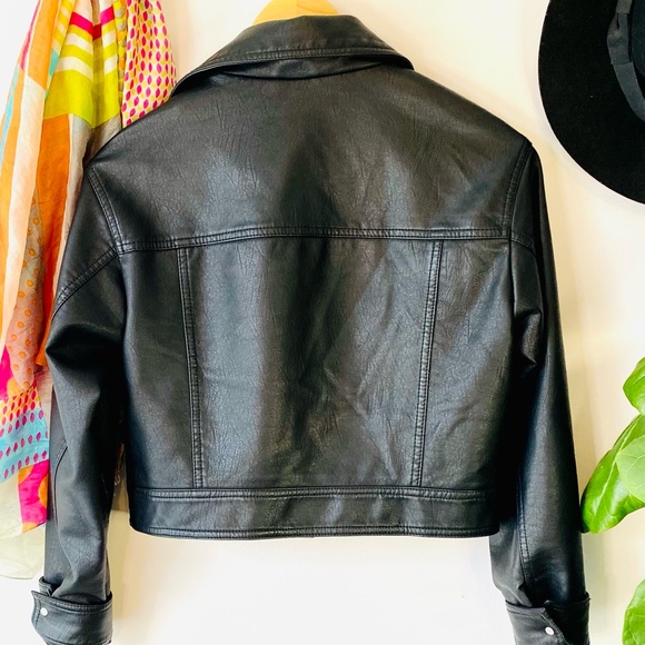 Faux Leather Moto Jacket - Picture 2 of 3